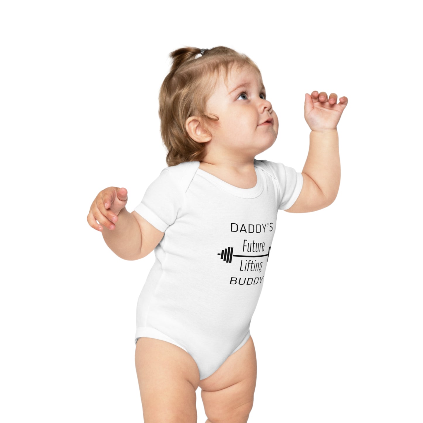"Daddy's Future Lifting Buddy" witziges Fitness Baby Outfit