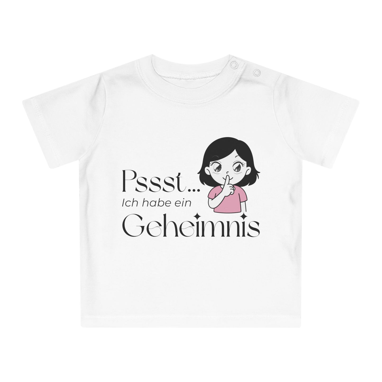 T-Shirt „Pssst... Ich habe ein Geheimnis – Ich werde bald große Schwester" – Süßes Schwangerschafts-Ankündigungs-Shirt für Mädchen