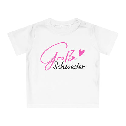T-Shirt „Große Schwester" – Süßes Geschwister-Shirt für Mädchen