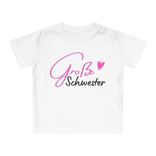 T-Shirt „Große Schwester" – Süßes Geschwister-Shirt für Mädchen