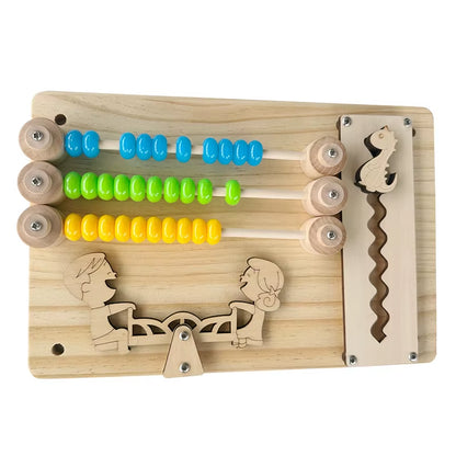 Montessori Busy Board DIY Accessories Wooden Toys Busyboard Baby Fine Motor Skills Activity Board Educational Toys for Children