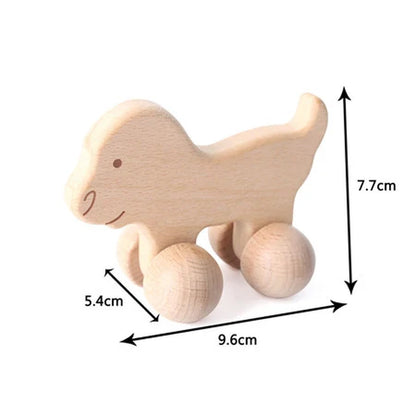 Wooden Child Block for Babies BPA Free Organic Beech Animal Shape Baby Toy Car Montessori Toys Brain Game Handmade Crafts Gifts