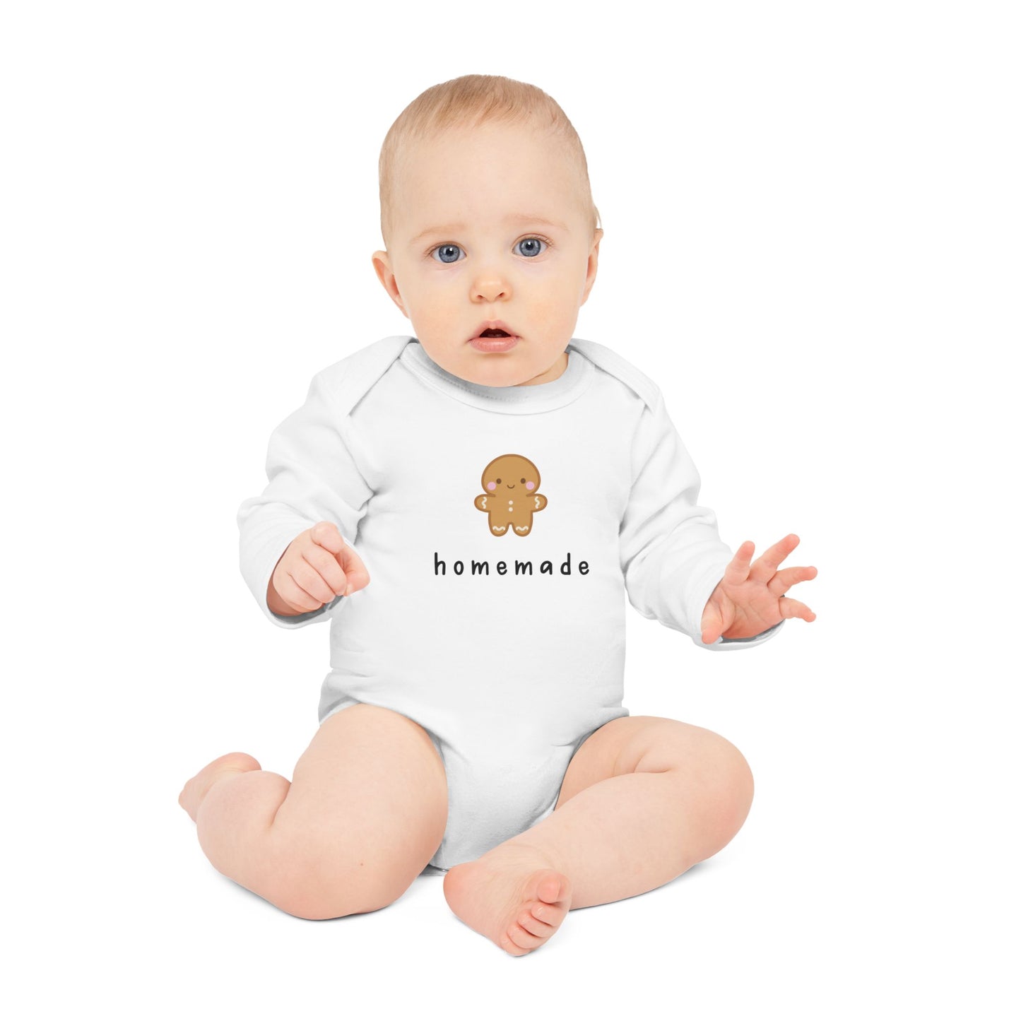 'Homemade' Baby Bodysuit aus Bio-Baumwolle Langarm-Outfit