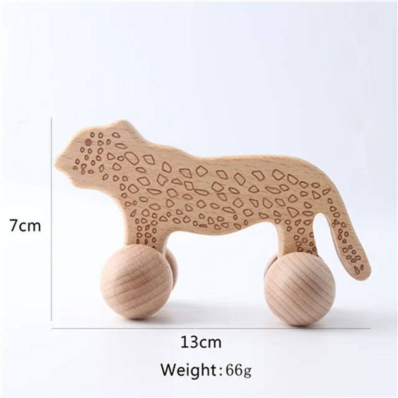 Wooden Child Block for Babies BPA Free Organic Beech Animal Shape Baby Toy Car Montessori Toys Brain Game Handmade Crafts Gifts