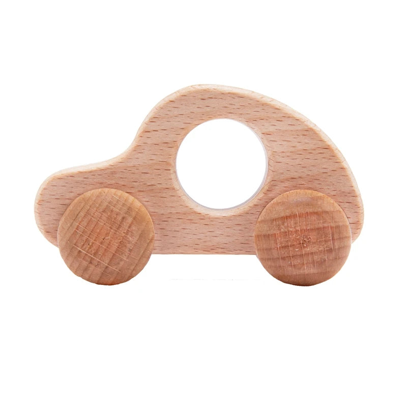 Wooden Child Block for Babies BPA Free Organic Beech Animal Shape Baby Toy Car Montessori Toys Brain Game Handmade Crafts Gifts