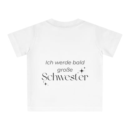 T-Shirt „Pssst... Ich habe ein Geheimnis – Ich werde bald große Schwester" – Süßes Schwangerschafts-Ankündigungs-Shirt für Mädchen