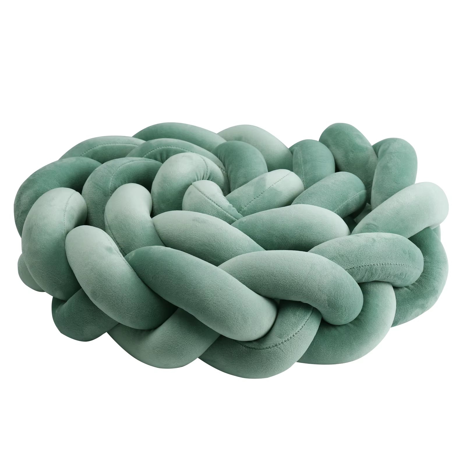 1-4M Baby Bed Bumper for Cribs Boy Girl Baby Bedside Protector Knotted Braided Cot Room Decor