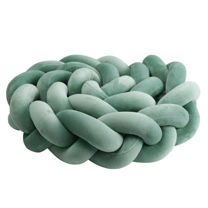 1-4M Baby Bed Bumper for Cribs Boy Girl Baby Bedside Protector Knotted Braided Cot Room Decor