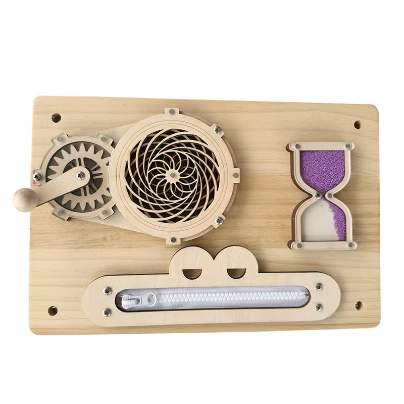 Montessori Busy Board DIY Accessories Wooden Toys Busyboard Baby Fine Motor Skills Activity Board Educational Toys for Children