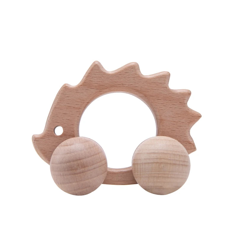 Wooden Child Block for Babies BPA Free Organic Beech Animal Shape Baby Toy Car Montessori Toys Brain Game Handmade Crafts Gifts