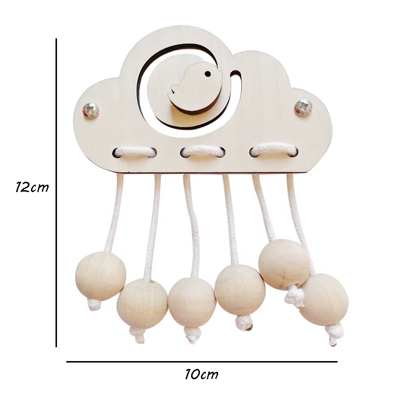 Montessori Busy Board DIY Accessories Wooden Toys Busyboard Baby Fine Motor Skills Activity Board Educational Toys for Children