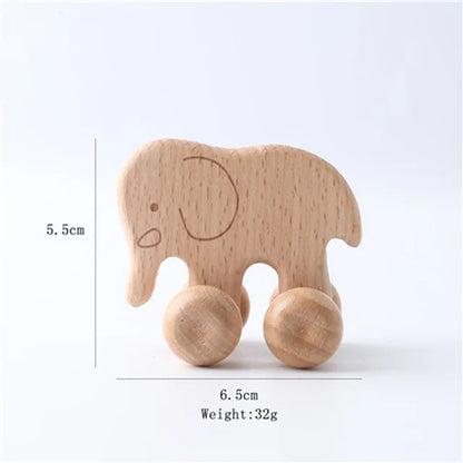 Wooden Child Block for Babies BPA Free Organic Beech Animal Shape Baby Toy Car Montessori Toys Brain Game Handmade Crafts Gifts