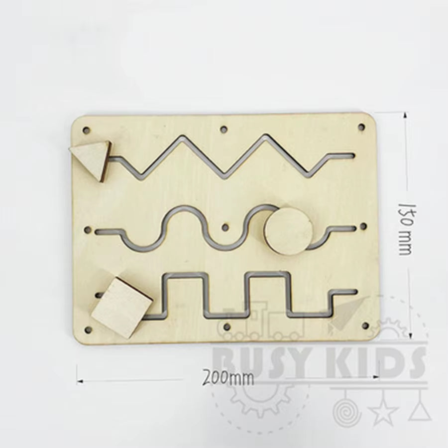 Montessori Busy Board DIY Accessories Wooden Toys Busyboard Baby Fine Motor Skills Activity Board Educational Toys for Children