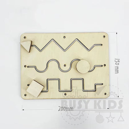 Montessori Busy Board DIY Accessories Wooden Toys Busyboard Baby Fine Motor Skills Activity Board Educational Toys for Children
