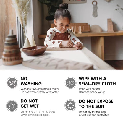 Montessori Tracing Board Wooden Toy for Girls Boy Double Sided Uppercase & Lowercase Letters Number Educational Game Toy Product