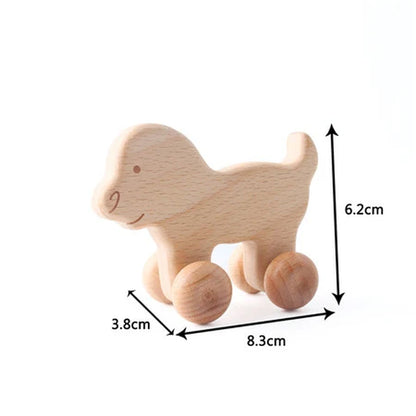 Wooden Child Block for Babies BPA Free Organic Beech Animal Shape Baby Toy Car Montessori Toys Brain Game Handmade Crafts Gifts